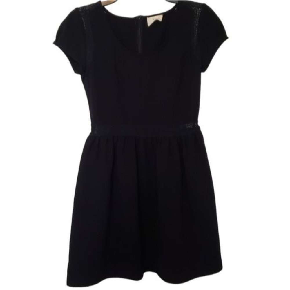Pins & Needles Black Lace Panel Fit & Flare Dress Size 2